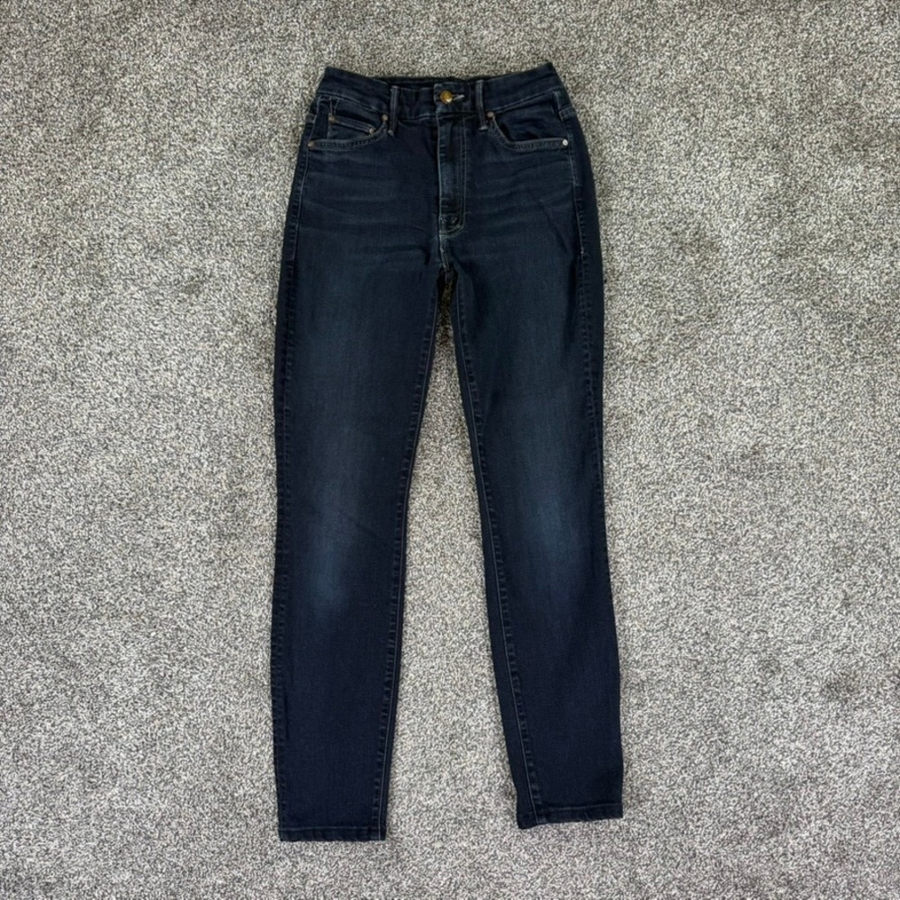 Mother High Waisted Looker Skinny Jeans Womens 26 Coffee Tea or Me Wash Denim